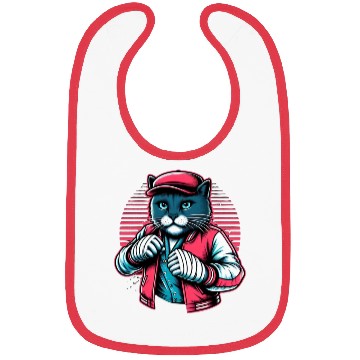 Discover Vintage Street Fighter Cat #Vintage #Streetwear Bibs