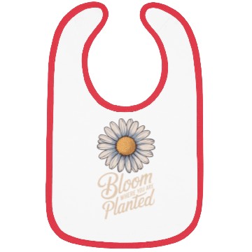 Discover Daisy Flower Bloom Where You Are Planted Bibs