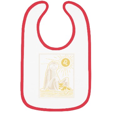 Discover Leo Zodiac Sloth Sunbeam Magic with Lion Cub Bibs