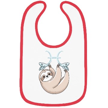 Discover Pisces Zodiac Sloth Embracing Your Cosmic Calm Bibs