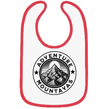 Discover Mountain Adventure Cool Inspirational design Bibs