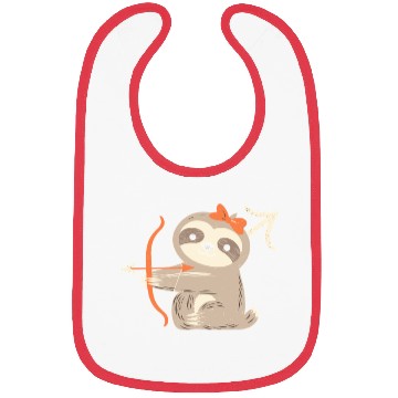 Discover Sagittarius Zodiac Sloth Archer Design for Bibs