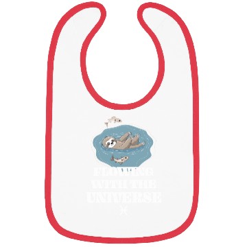 Discover Pisces Zodiac Sloth Flowing With The Universe Bibs