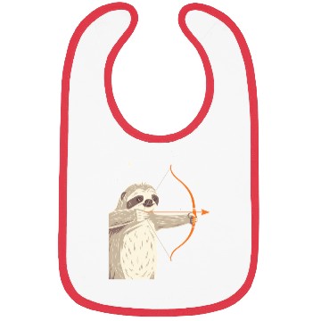 Discover Sagittarius Zodiac Sloth Archer in the Stars Bibs