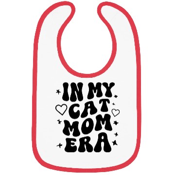 Discover In My Cat Mom Era - Retro Vibes Bibs