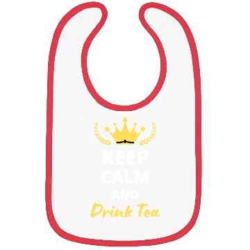 Discover Keep Calm and Drink Tea Bibs