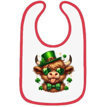 Discover St Patricks Day Bibs - Irish Lucky cow