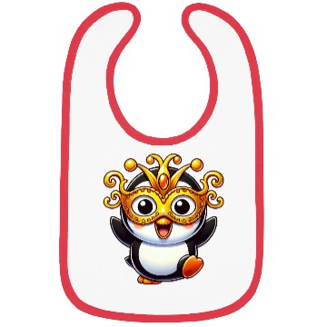 Discover Mardi Gras Penguin Mask Carnival Costume Bibs