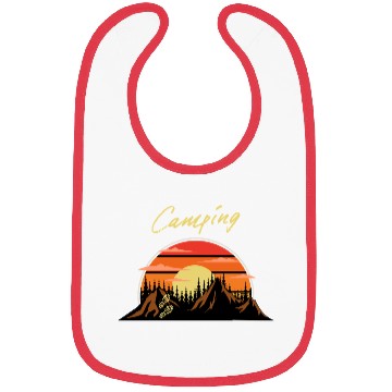 Discover Camping Adventure In Mountains Bibs