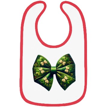 Discover Bow Tie Shamrock St. Patrick's Day Bibs