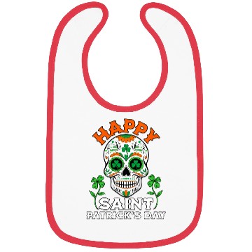 Discover Happy Saint Patrick's Day Irish Sugar Skull Bibs