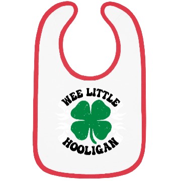 Discover Wee Little Hooligan Cute St. Patrick's Day Irish S Bibs