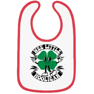 Discover Wee Little Hooligan Cute St. Patrick's Day Irish Bibs