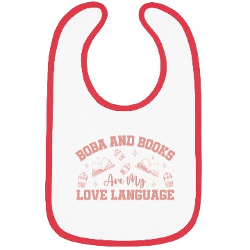 Discover Boba tea and books lover Bibs gift