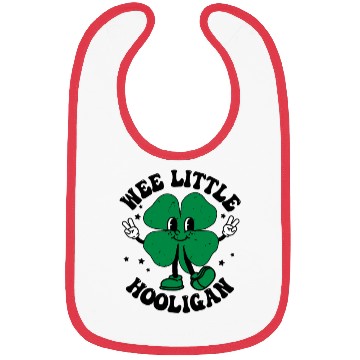 Discover Wee Little Hooligan Cute St. Patrick's Day Irish S Bibs
