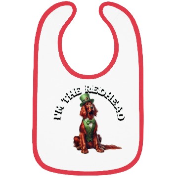 Discover I'm The RedHead Irish Setter Graphic Design Bibs