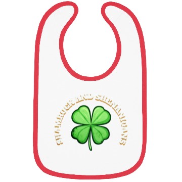 Discover Shamrock and Sheninanigans 4-Leaf Clover Graphic Bibs