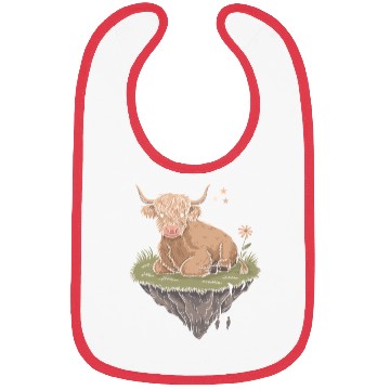 Discover Whimsical Escapism: Highland Cow Dreamworld Bibs