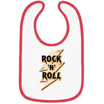 Discover Rock'N'Roll Sign With Lightning Bolt Bibs