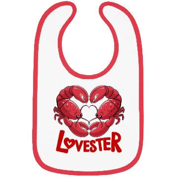 Discover Lobster Lovester Valentine's Day Love Bibs