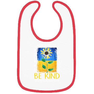 Discover Be Kind Sunflower Ukraine Flag Bibs
