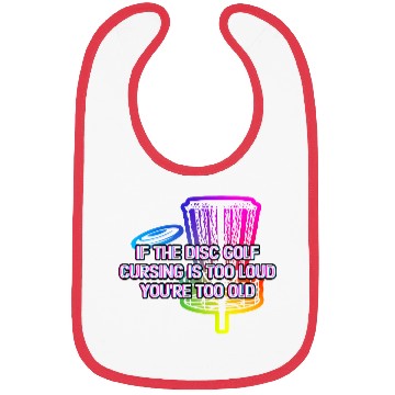 Discover Disc Golf Cursing Is Too Loud Funny Dad Jokes Bibs