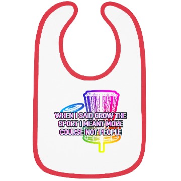 Discover More Course Not People Disc Golf Introvert Golfer Bibs