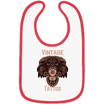 Discover Vintage Tattoo Art – Aztec Warrior Design Bibs