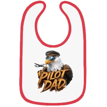 Discover Pilot Dad Eagle Aviator Pride with Majestic Bibs