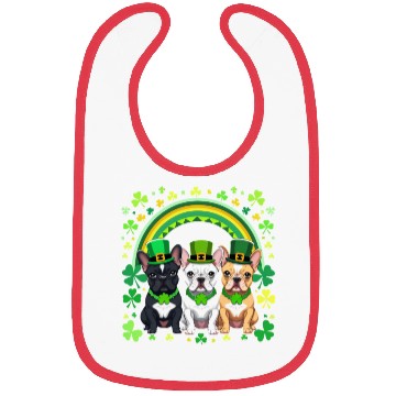 Discover St Patricks Day French Bulldogs Dog Frenchie gifts Bibs