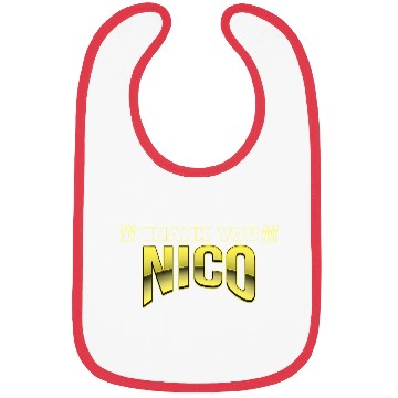 Discover Thank you nico Bibs design yellow