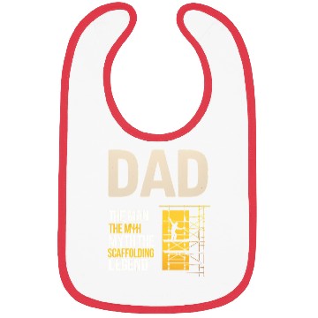 Discover Scaffolder Scaffold Scaffolding Dad Fathers day Bibs