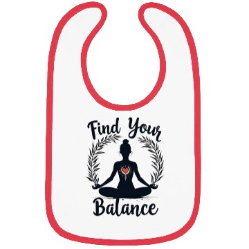 Discover Find Your Inner Balance Yoga Design Bibs