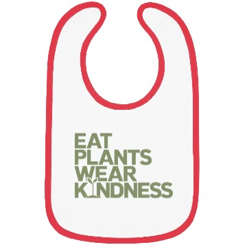 Discover Eat Plants Wear Kindness Vegan Vegetarian Bibs