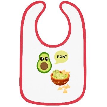 Discover Avocado Guacamole Mom funny Bibs