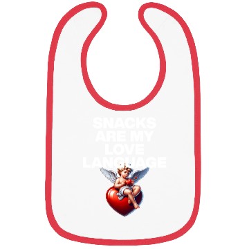Discover Snacks Are My Love Language Bibs