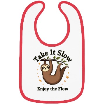 Discover Calm Sloth Bibs