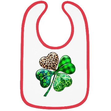 Discover St. Patrick's Day Shamrock Irish Leopard Bibs