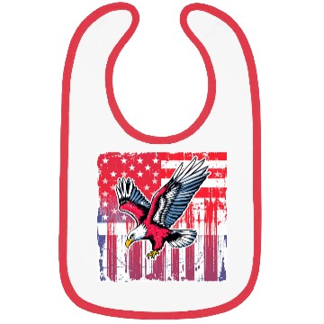 Discover American Eagle Illustration Bibs