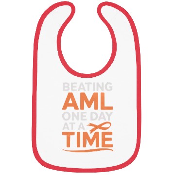 Discover Orange Ribbon Acute Myeloid Leukemia Awareness Bibs