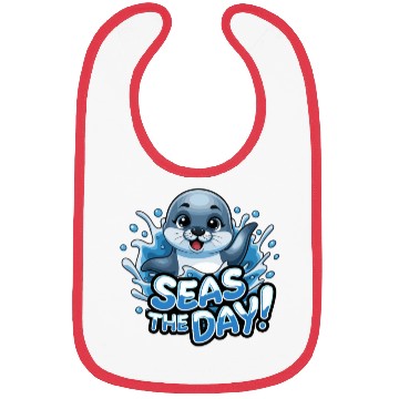 Discover Seas The Day Seal Enthusiast Splash Vibes Bibs