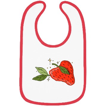 Discover Heartfelt Strawberry Delight Bibs