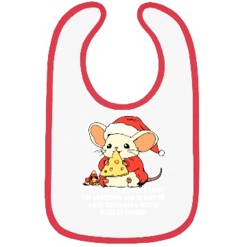 Discover Funny Christmas Rat Quotes Bibs