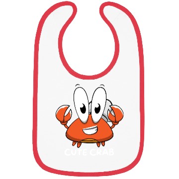 Discover Cute Crab – Adorable & Playful Design! Bibs
