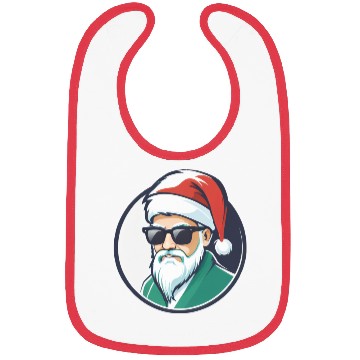 Discover Creative Santa logo design wearing sunglasses Bibs