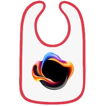 Discover Abstract colorful design with fluid shapes Bibs