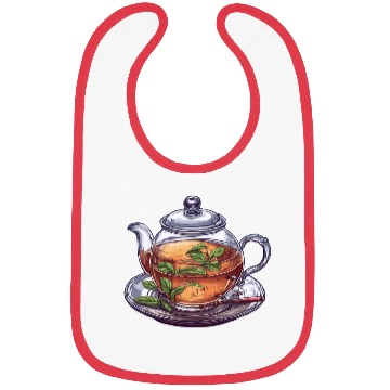 Discover Serene Tea Time Bibs