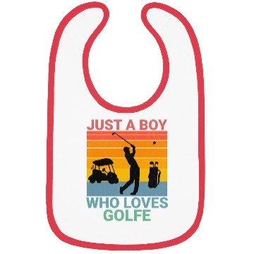Discover Just a Boy who loves Golf Bibs