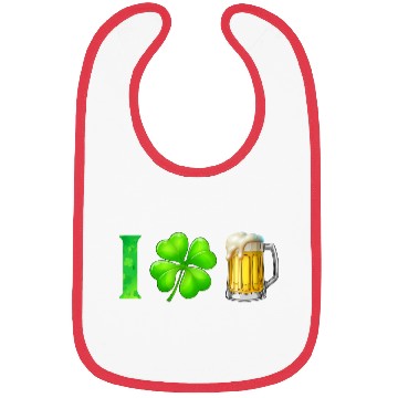 Discover I Shamrock Beer Funny St Patrick's Day I Love Beer Bibs