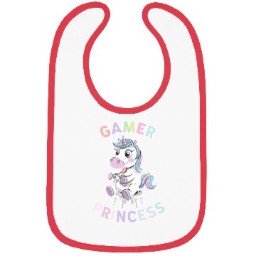 Discover Gamer Princess Unicorn Magic for Gaming Bibs